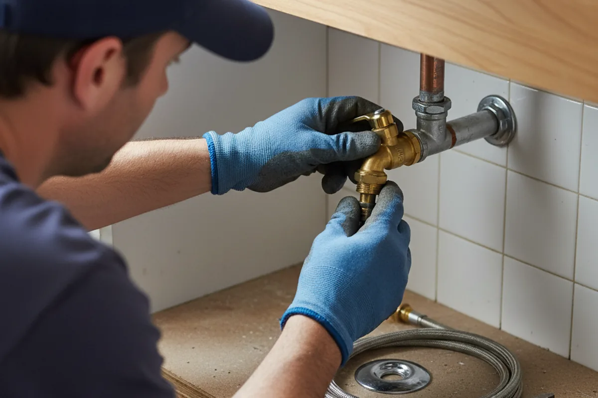 Shutoff valve and fitting work during Repiping in Saint Charles